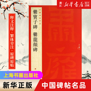 【新华书店旗舰店官网】中国碑帖名品27 爨宝子碑 爨龙颜碑 释文注释 繁体旁注 隶书毛笔书法字帖 上海书画出版社  新华书店 新版