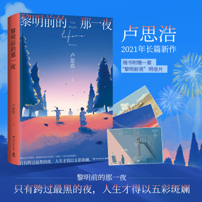 黎明前的那一夜 卢思浩2021年长篇新作 离开前请叫醒我青春文学畅销书 都市青春小说书籍