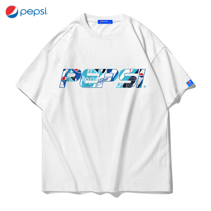 pepsi百事正品新款短袖T恤男圆领半袖凉感宽松潮流衣服纯棉打底衫