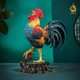 饰生肖铜公鸡摆件开业礼物 铜工艺品客厅玄关装 铜摆件 吉祥如意