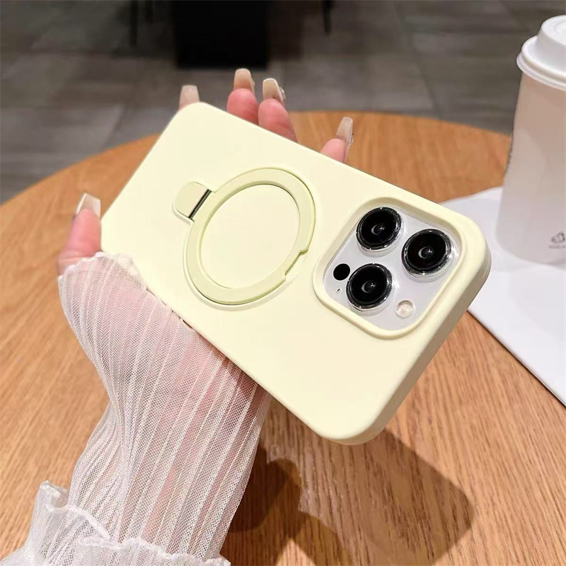 苹果iPhone液态硅胶简约支架式