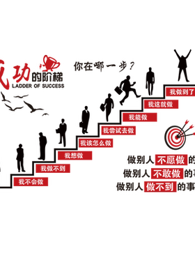 团队激励标语亚克力企业文化墙