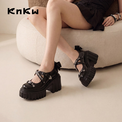knkw甜美小香风玛丽珍夏新款