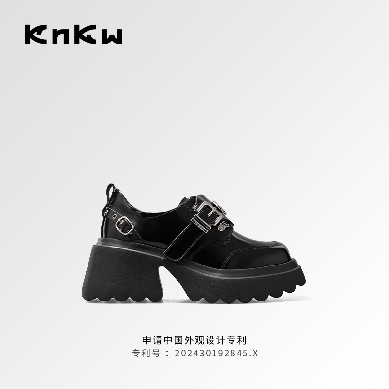 【欧阳娣娣同款】knkw厚底小皮鞋