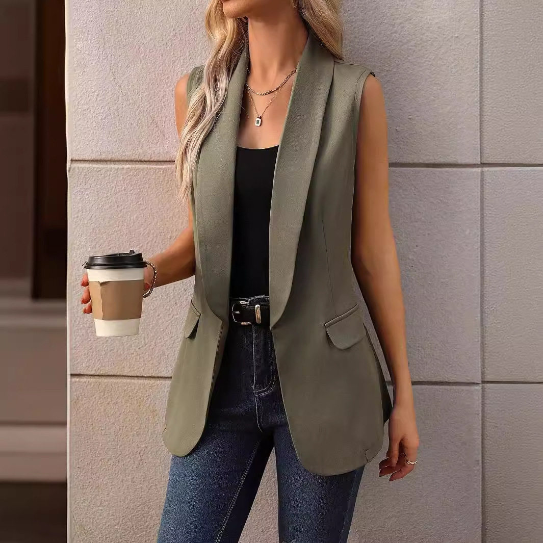 Women's vest, sleeveless vest, suit女士马甲上衣无袖背心西服