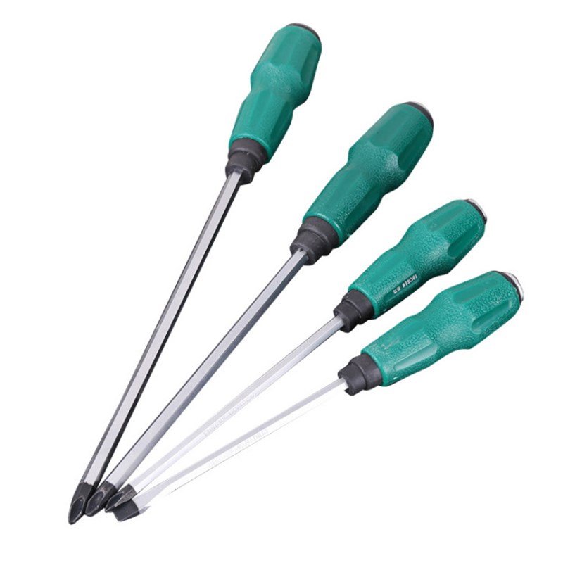 铬钒钢穿心柄螺丝批一字十字可敲击穿心螺丝刀手动工具起子改锥