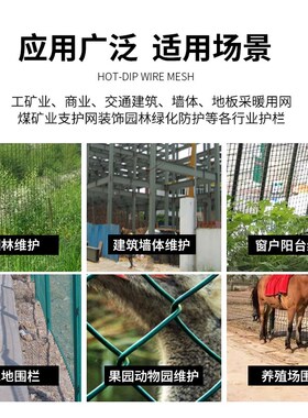 镀锌铁丝网围栏防护网勾花网钢丝网养殖羊牛猪栏网果园栅栏护栏网
