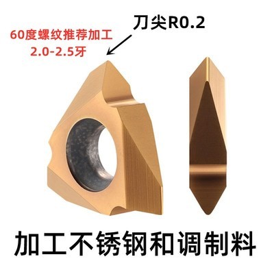 数控走心机立装螺纹刀片60度挑丝三角螺纹刀片TT32R6001/02MTTR43