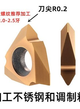 数控走心机立装螺纹刀片60度挑丝三角螺纹刀片TT32R6001/02MTTR43