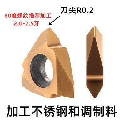 数控走心机立装螺纹刀片60度挑丝三角螺纹刀片TT32R6001/02MTTR43