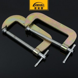 包邮钢管木工夹G夹2-12寸G字夹D型夹 木工夹工具固定夹具摇杆夹子