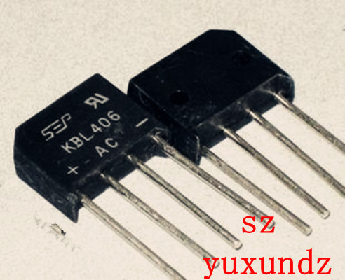 一个起【直拍】全新原装整流桥 4A600V扁桥 KBL406 桥堆