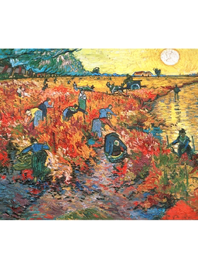 梵高乌鸦油画白玫瑰名画客厅挂画