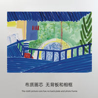 David Hockney oil painting Print core living Room Study painting Spray painting canvas thumbnail 7