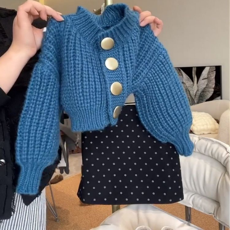 女童潮款针织开衫外套秋季