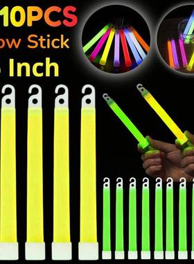 10PCS Fluorescence Glow Stick Military Glow Light Sticks