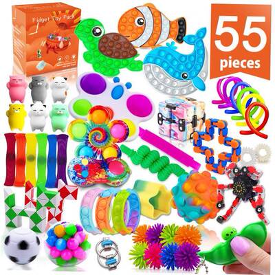 Mystery Fdget Toys Pack Set Pack Ant Stress Chrstmas Adve