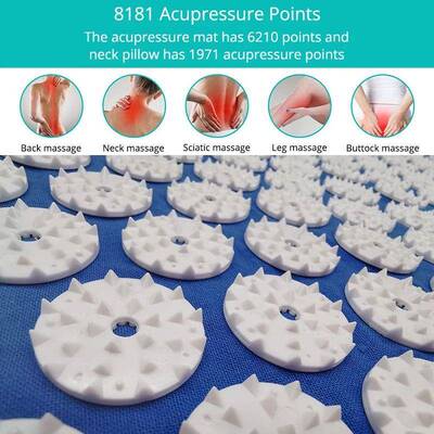 Acupressure Mat Sensi Massage Mat Pillow Set applicator for