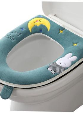 waterproof warm toilet mat implement set closestool 坐便垫