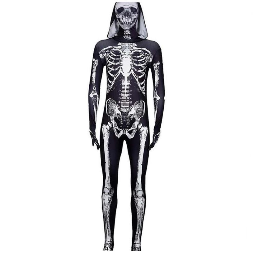 Halloween cosplay skeleton skeleton onesie tights Performanc