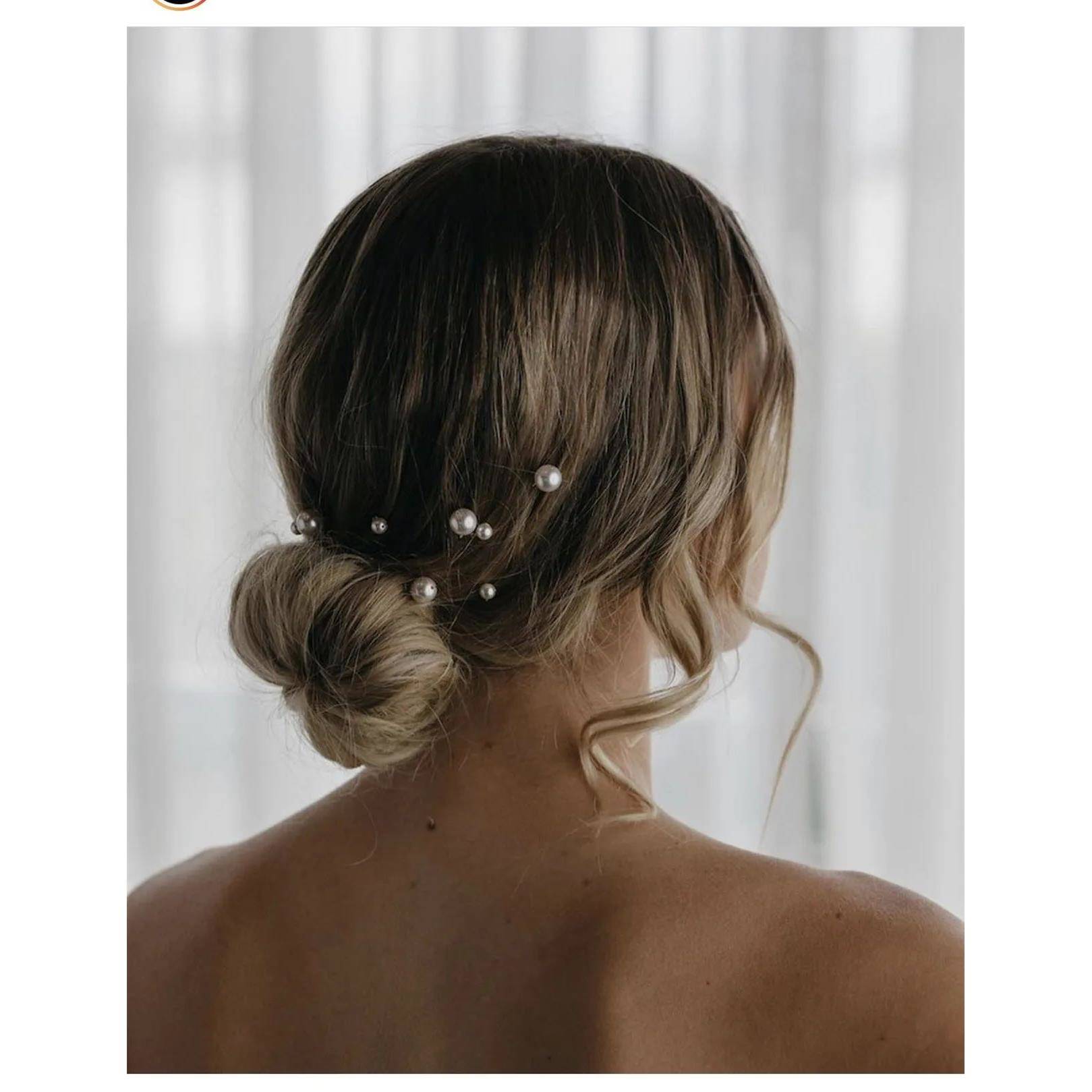 Bridal Wedding Hair Accessories Rhinestone Hair Pins Forks f