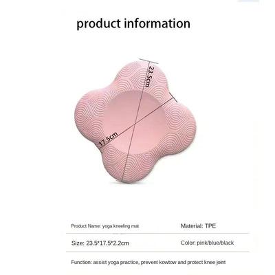 Yoga kneeling mat thickened flat support mat knee pad portab