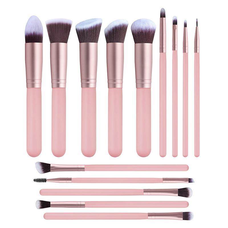 14pcs makeup brushes set for foundation powder blusher lip