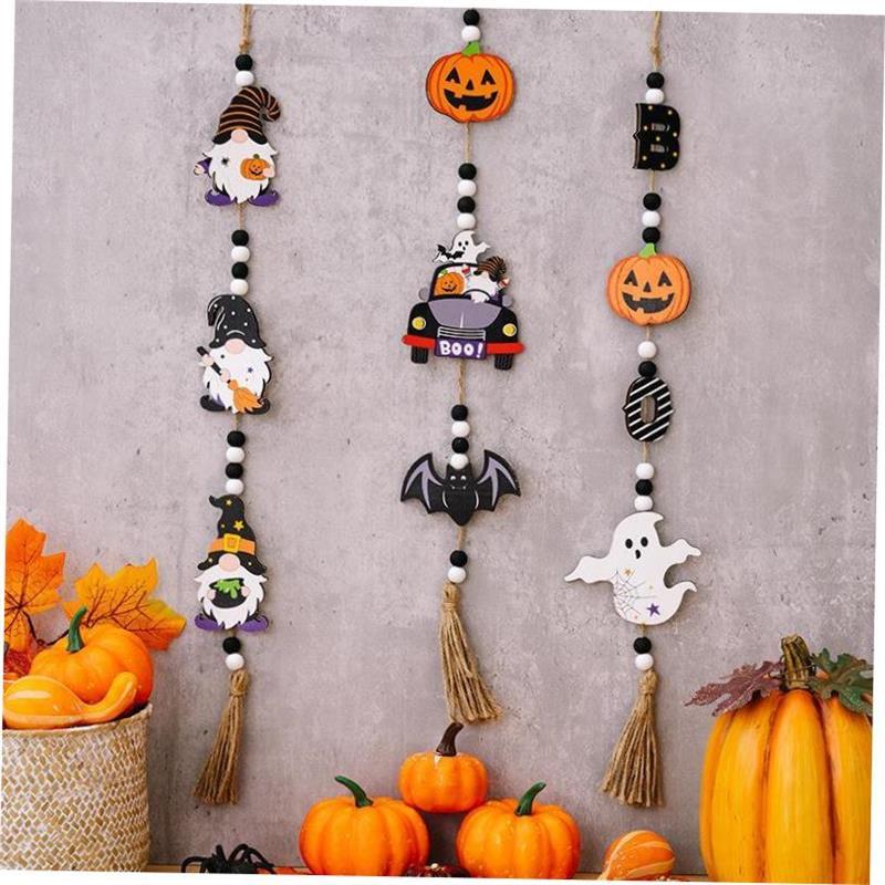 Halloween decorations Pumpkin wooden pendant ost pendant
