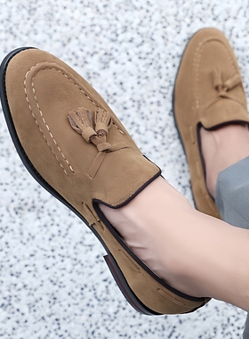 Men's plus size Tassel shoes Driving casual shoes 大码男鞋