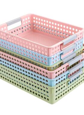 Basket office storage basket plastic A4 basket magazine rack