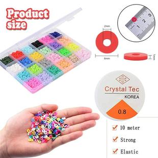 10000Pcs/Box 6mm Clay Bracelet Beads for Jewelry Making Kit