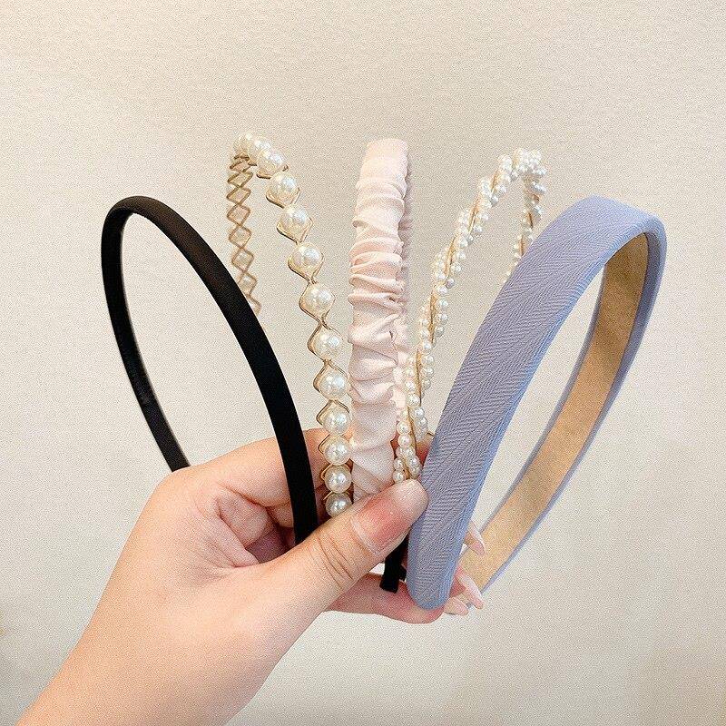 5pcs Set Fashion Women Cloth Hair Bands Headdress Headband G