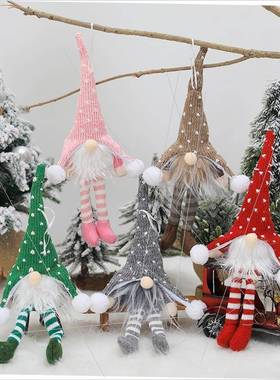 Forest man figure LED Christmas tree pendant with lights夜灯