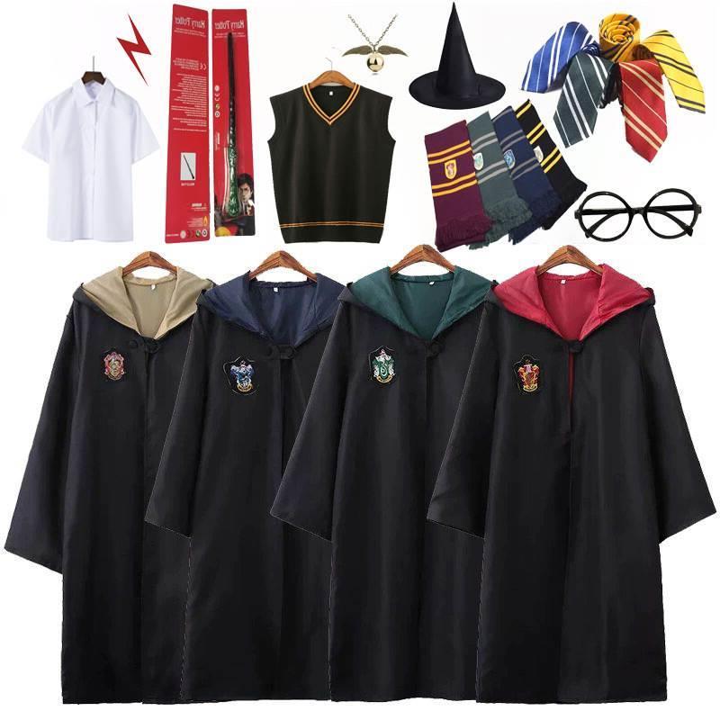 Harry Potter Costume Magic Robes cosplay Halloween cape 斗篷