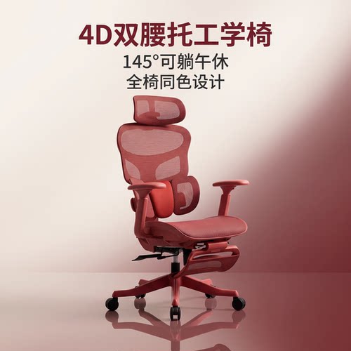4D双腰托人体工学椅久坐舒适