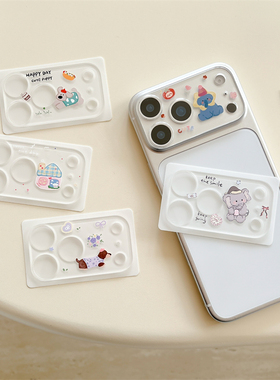 韩风ins可爱小动物大象适用苹果17promax手机镜头保护膜新款iPhone17p适配槽孔打孔镜头盖防尘摄像头透明贴膜