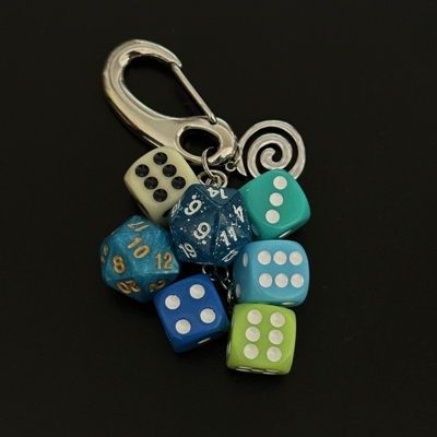 「蓝色限定」小众原创手作骰子串