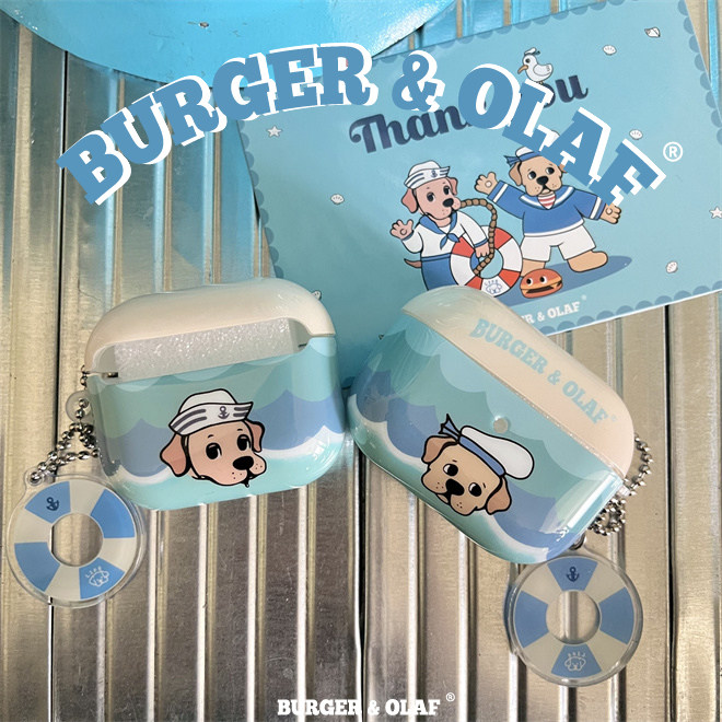 BAO0068 BURGER AND OLAF 水手小狗系列 airpods pro 耳机套