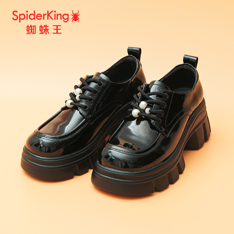 蜘蛛王厚底女乐福鞋秋季新款