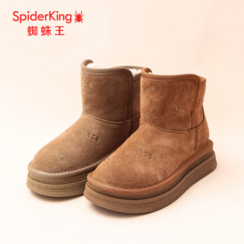 蜘蛛王加绒女雪地靴冬季新款