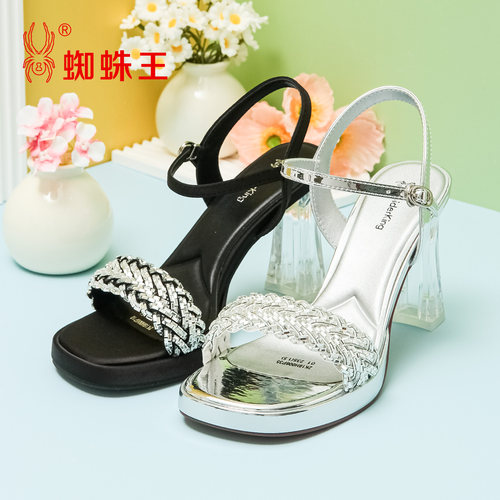 蜘蛛王高跟女凉鞋夏季新款