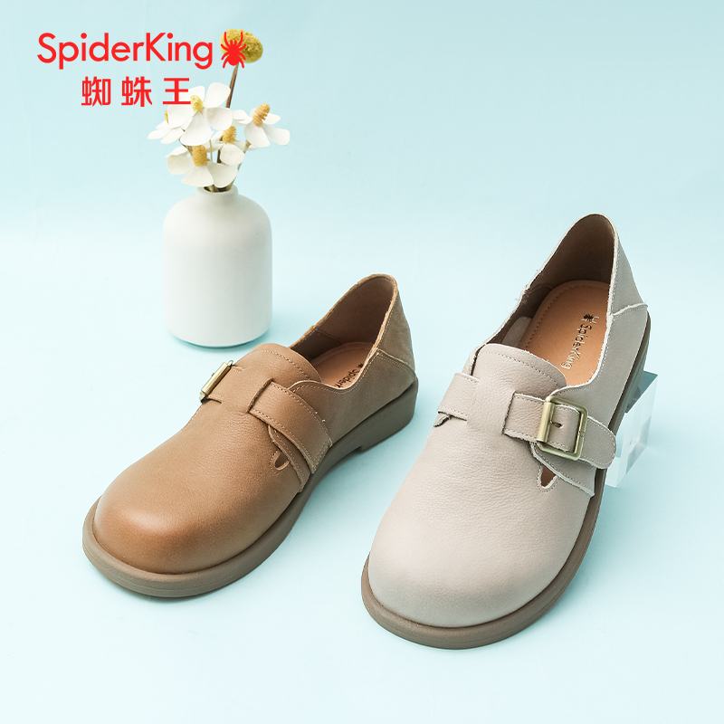 蜘蛛王女真皮勃肯鞋春季新款