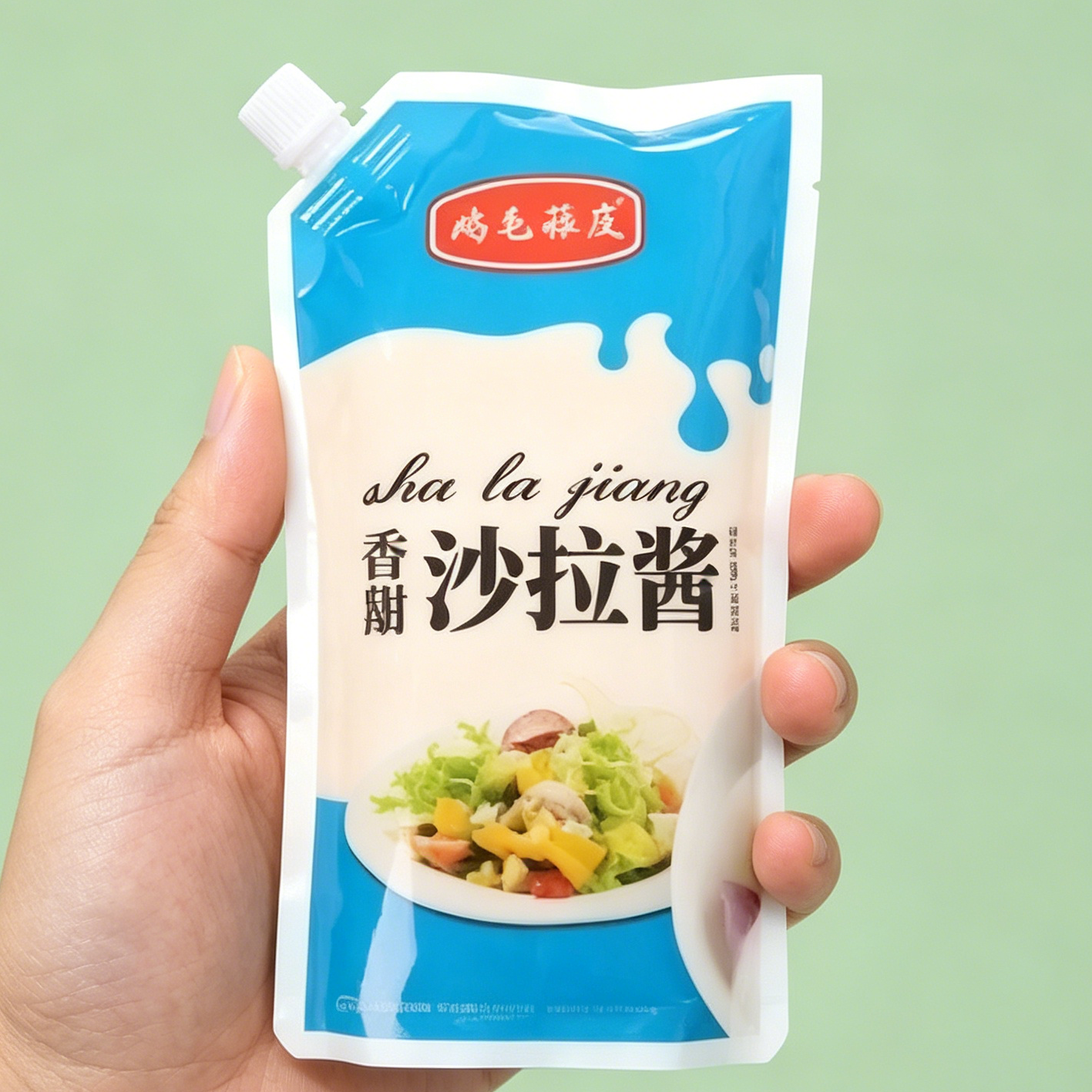 鸡毛蒜皮沙拉酱袋装家用商用沙拉酱香甜水果蔬菜萨拉酱汉堡披萨酱