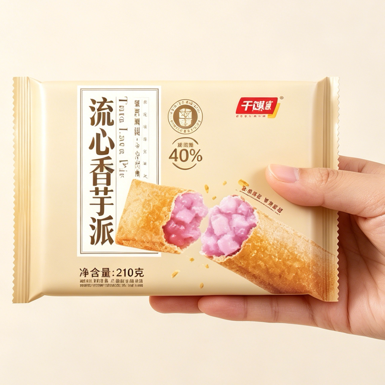 千味央厨红豆派半成品流心红豆派油炸小吃速食冷冻半成品甜品餐饮