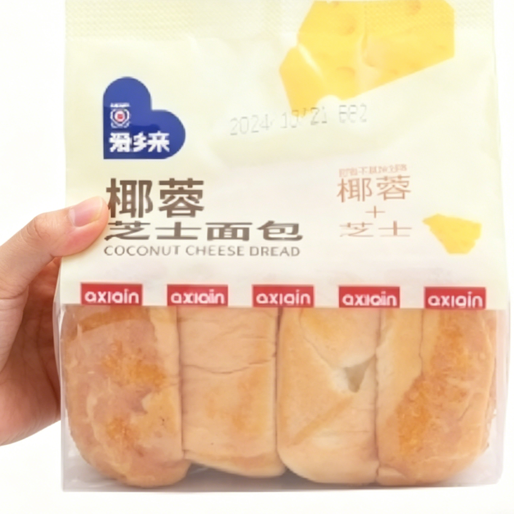 爱乡亲椰蓉芝士面包早餐夹心零食
