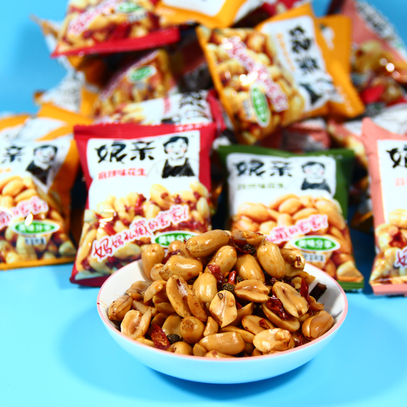 河南开封小吃娘亲麻辣花生米小包零食下酒菜油炸蒜香多味熟花生豆