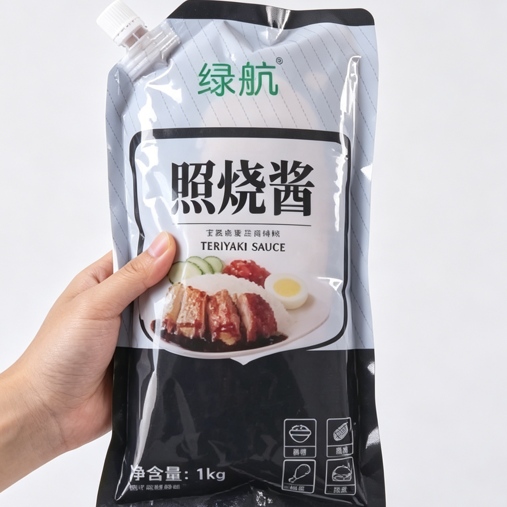 绿航照烧酱章鱼小丸子寿司照烧酱汁烤肉拌饭炸鸡蘸酱调味汁商用