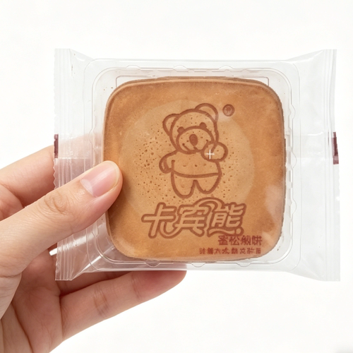 卡宾熊煎饼手工鸡蛋密松煎饼儿童早餐办公室休闲零食薄脆饼干点心
