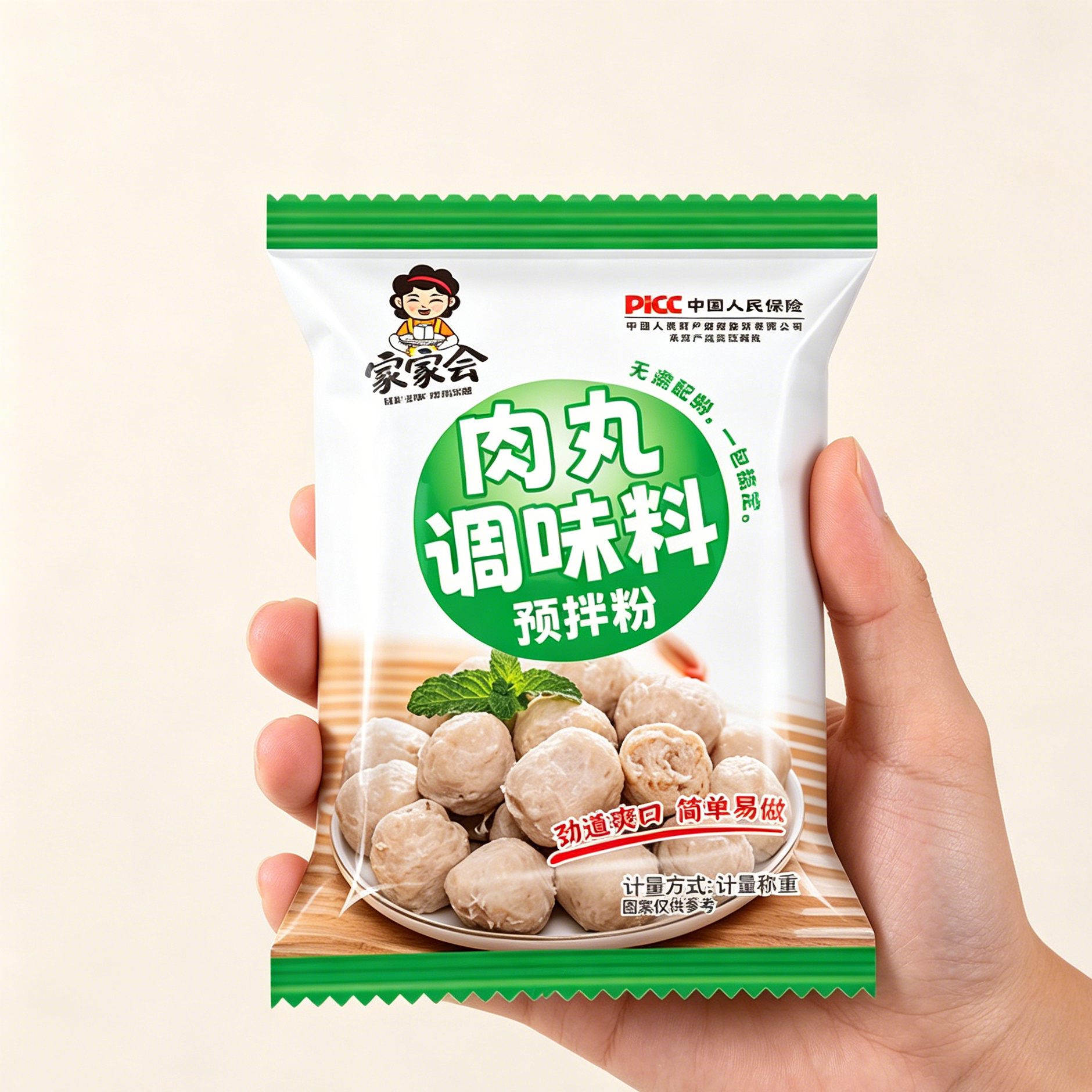 家家会食品肉丸粉50g/包家用自制鱼丸调制粉做肉丸专用粉调味粉