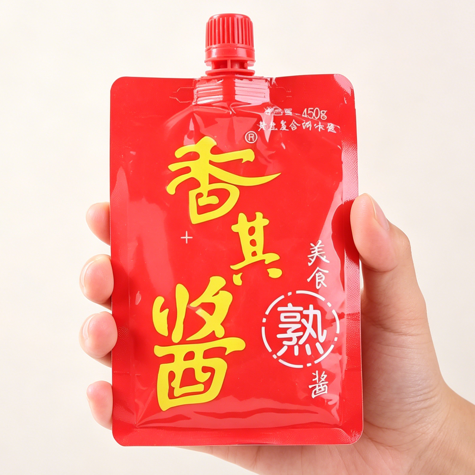 香其酱450g*2袋+香辣酱450g*3袋正宗哈尔滨酱铁锅炖大葱蘸酱